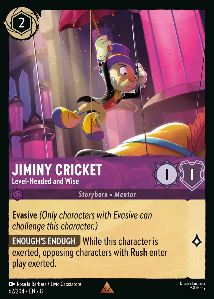 Jiminy Cricket - Level-Headed and Wise