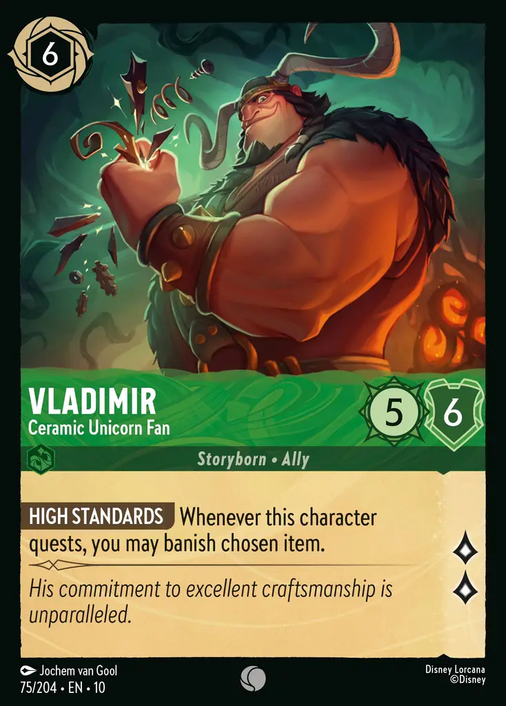 Vladimir - Ceramic Unicorn Fan