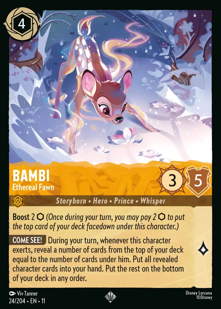 バンビー/フェアリー Bambi - Ethereal Fawn | Lorcana Cards | Dreamborn.ink
