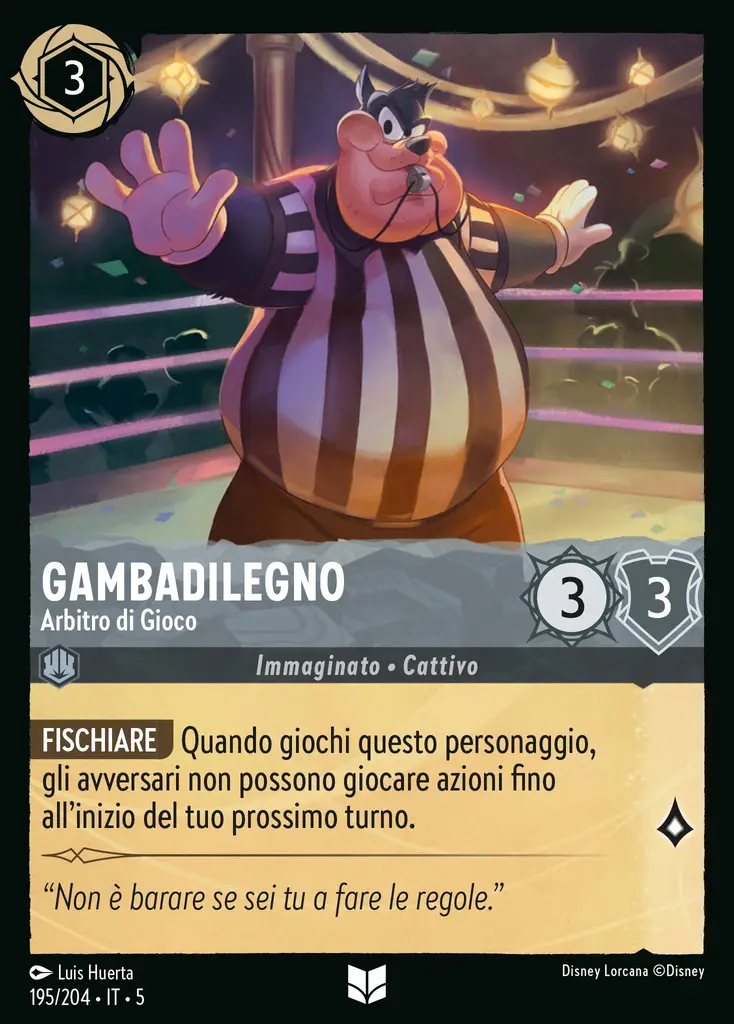 Gambadilegno - Arbitro di Gioco
