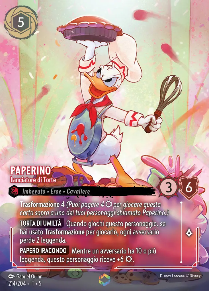 Paperino - Lanciatore di Torte