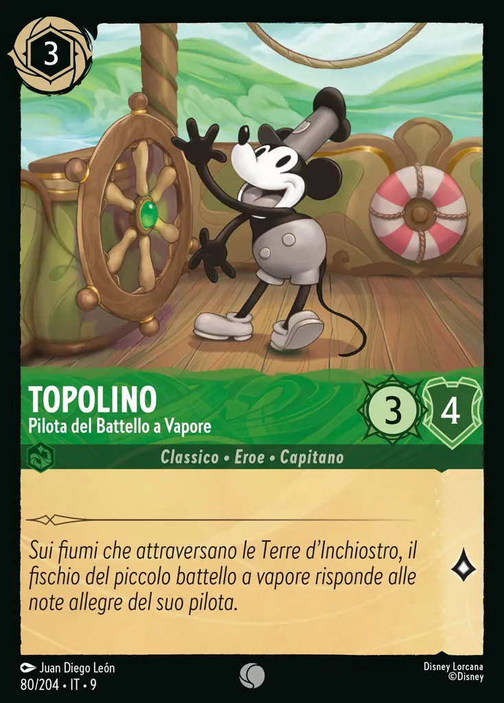 Topolino - Pilota del Battello a Vapore
